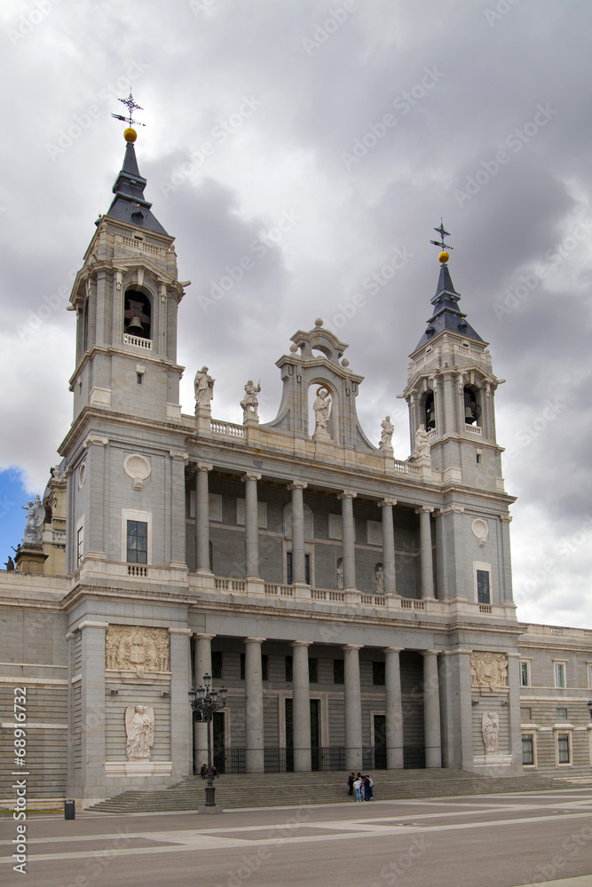 Cathedral Santa Maria la Real de La Almudena in Madrid, Spain