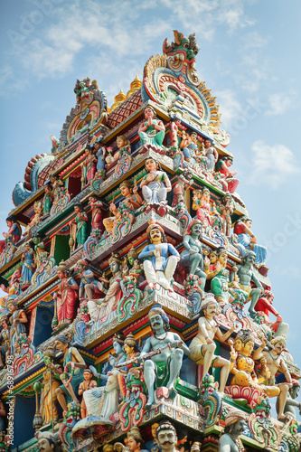 Details of an Indian temple in Singapore