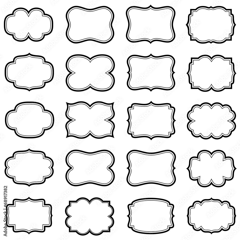 Obraz premium Ramki w stylu vintage