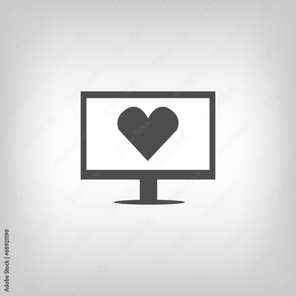 Virtual love sign Virtual love sign