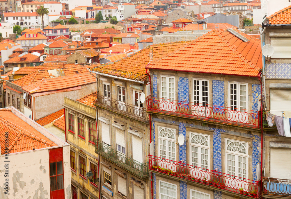 old houses in historic part of town, Porto
