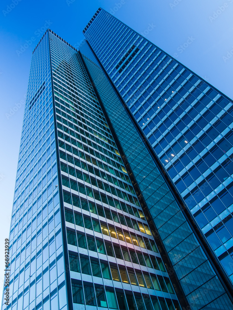 Skyscraper in the business district of Frankfurt