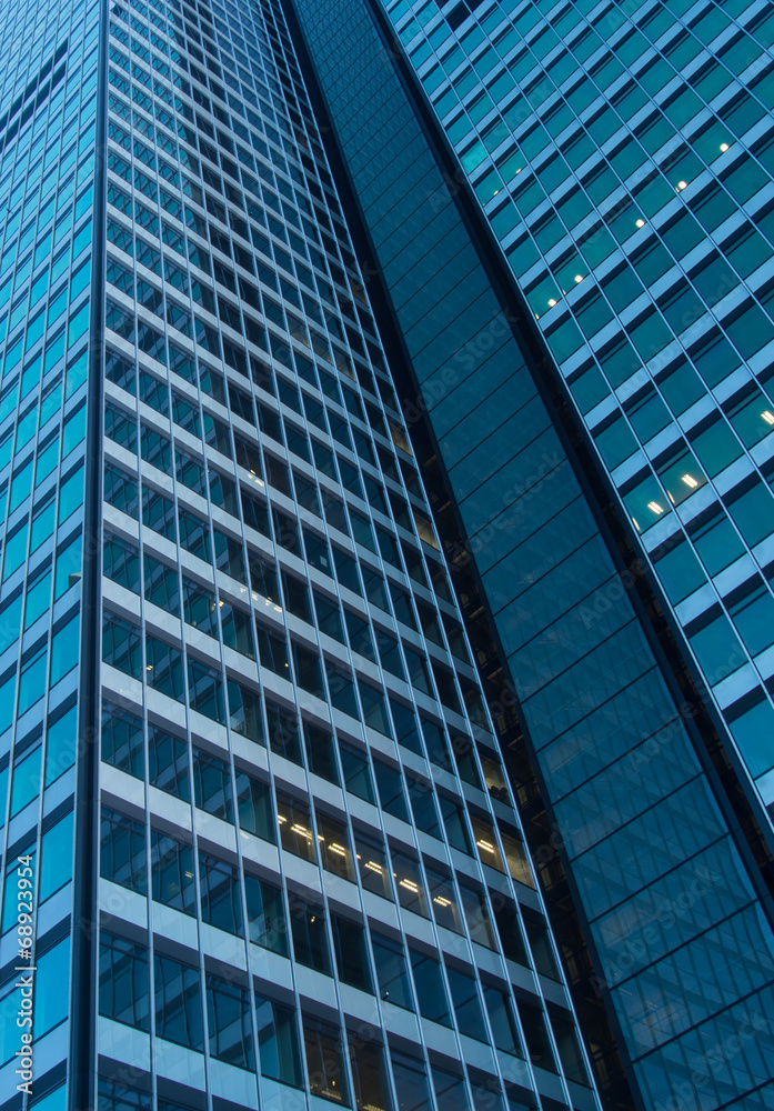 Obraz premium Facade of a skyscraper in Frankfurt, Germany