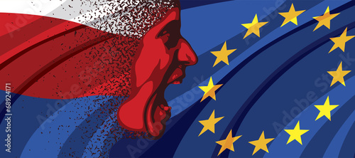 Angry face of Russia to Europe