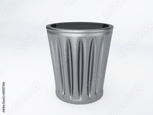 Wallpaper Mural trash bin on white background Torontodigital.ca