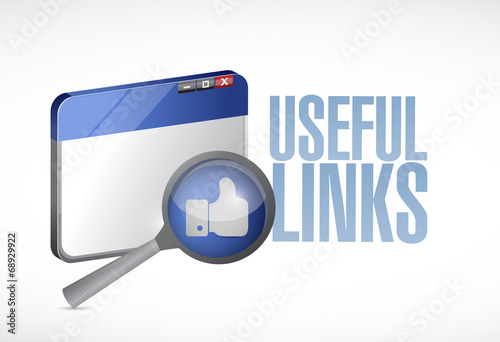 useful links browser illustration design