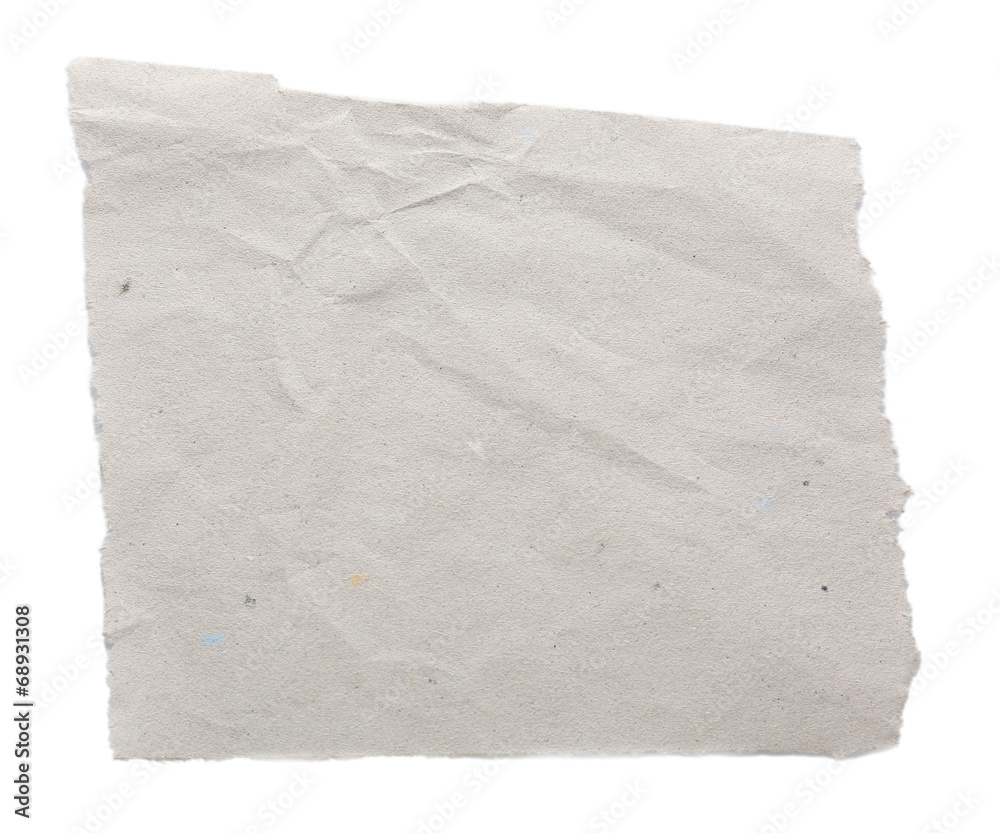 Obraz premium Torn blank paper isolated on white