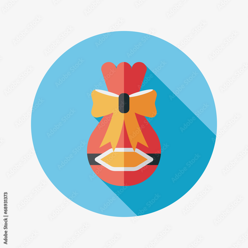 Gift flat icon with long shadow,eps10 Gift flat icon with long shadow,eps10