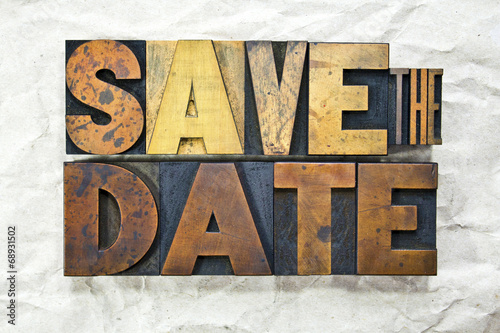 Save the Date Letterpress