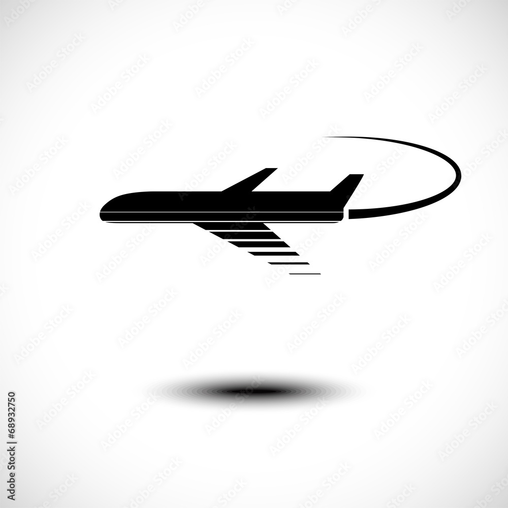 Vector illustration of airplane symbol Vector illustration of airplane symbol