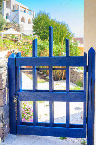 Small blue gate