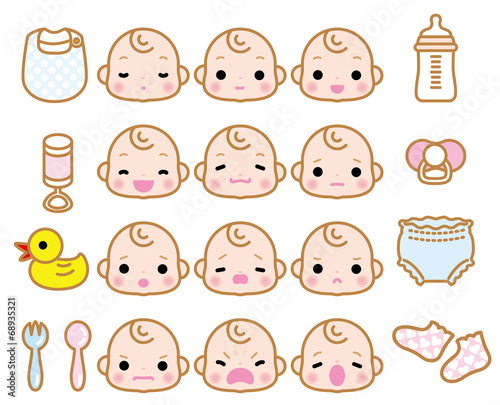 赤ちゃんの表情