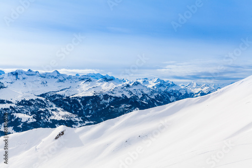 Alps mountain landscape. Winter landscape © EwaStudio