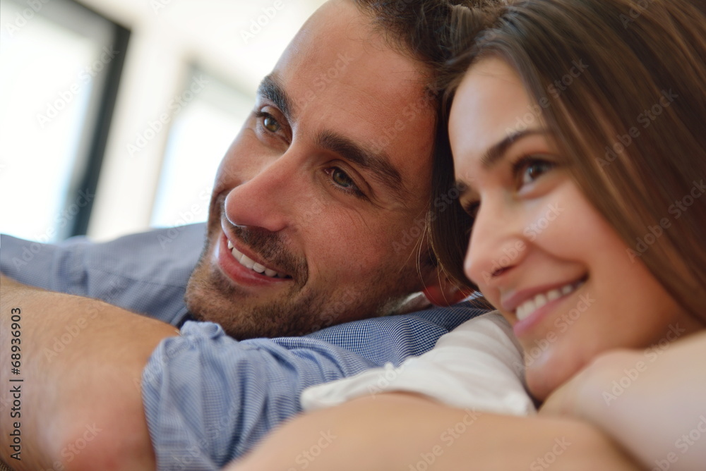 relaxed young couple at home relaxed young couple at home