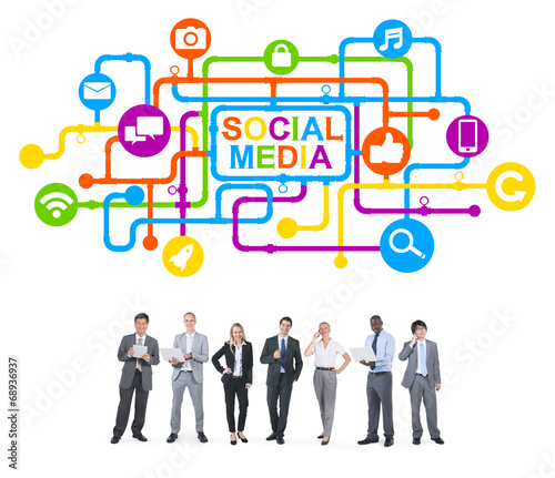 Business People and Social Media Concepts