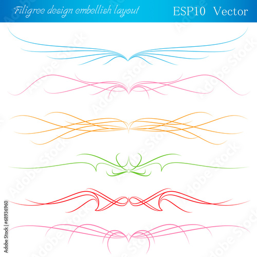filigree design embellish layout. vector