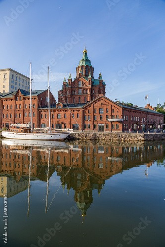 Helsinki. Yacht mooring, vintage port facilities