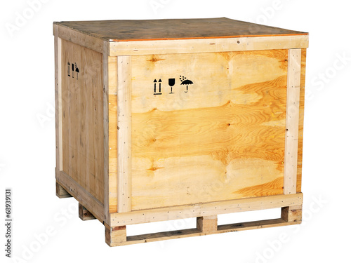 large wooden box photo