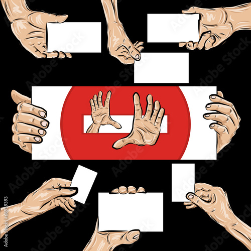 Holding hands set