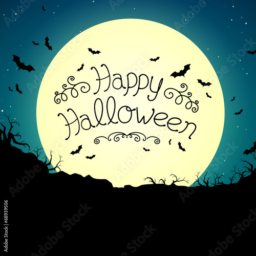 Vector Illustration of a Halloween Background