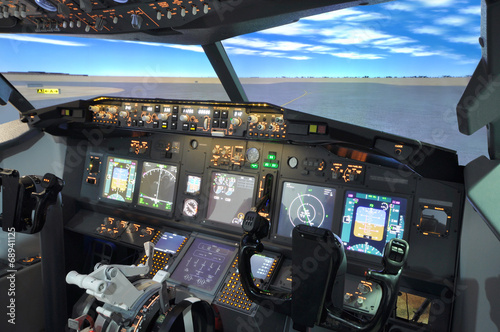 B737 Flight simulator photo