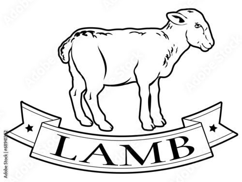 Lamb food label