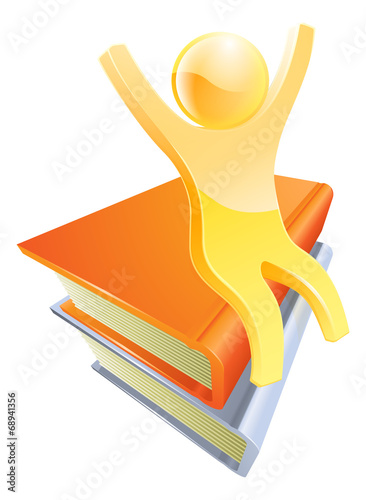 Person on books education c...