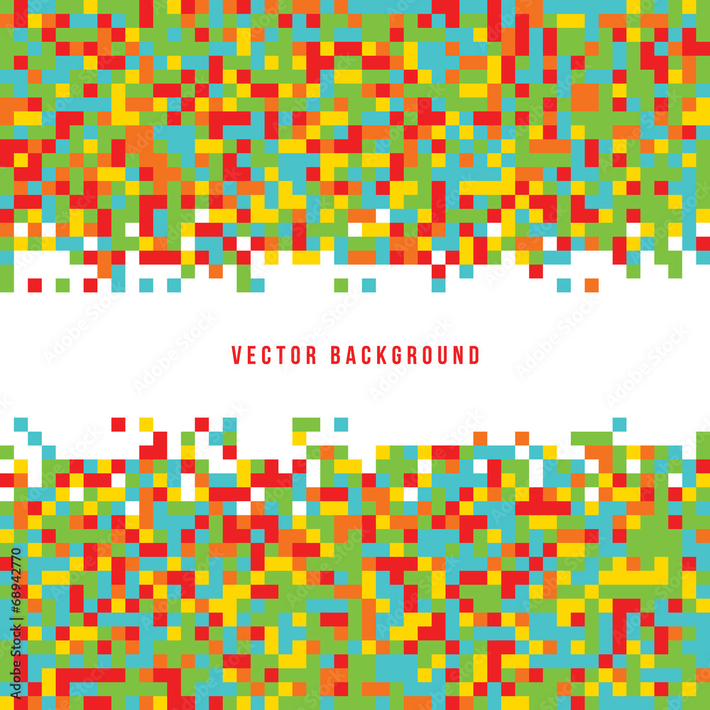 Fototapeta premium A vector layout design with a pixel art style