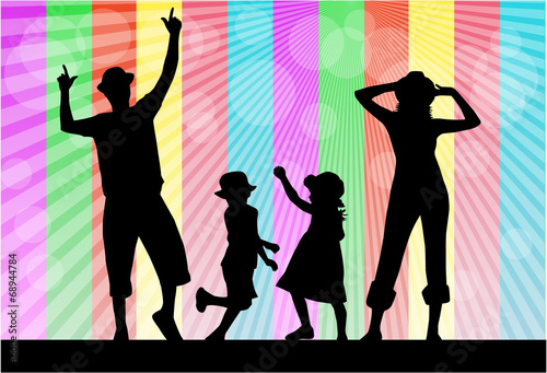 Family silhouettes