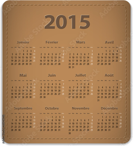 2015 French calendar