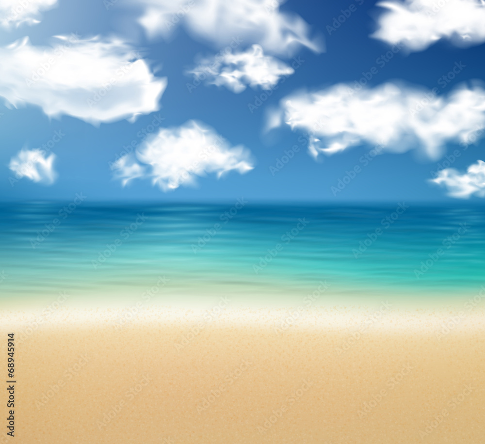 Obraz premium Tropical sunny summer coast.