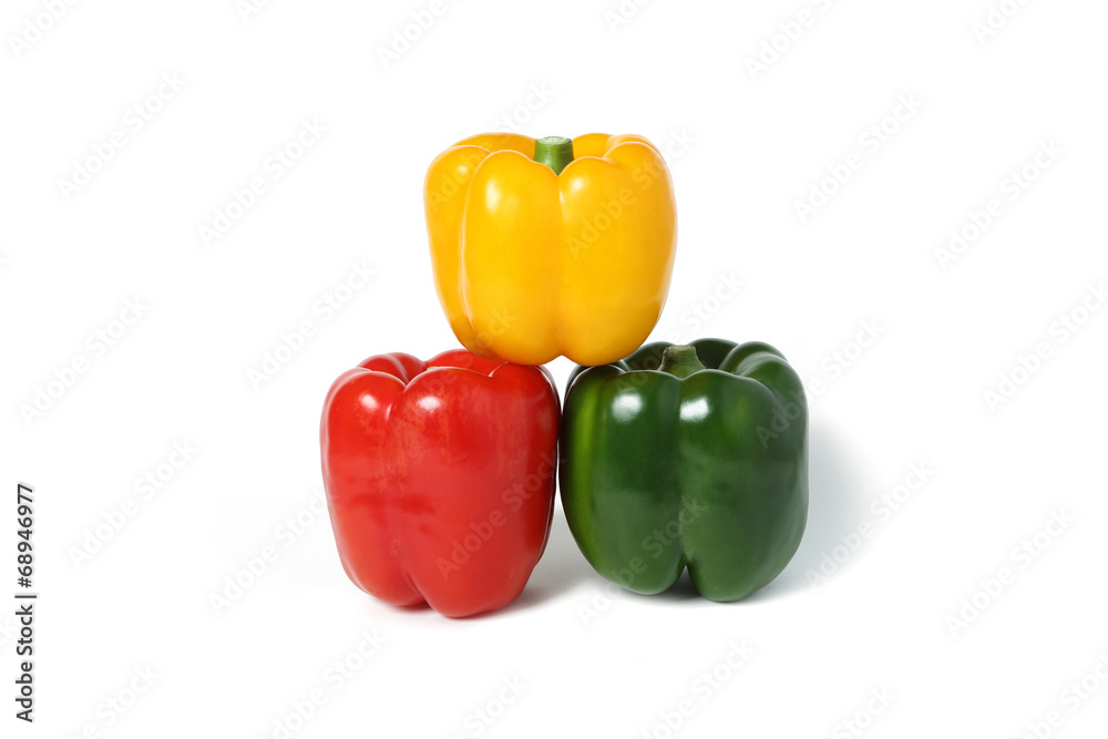 Sweet Pepper isolated on a white background with shadow Sweet Pepper isolated on a white background with shadow