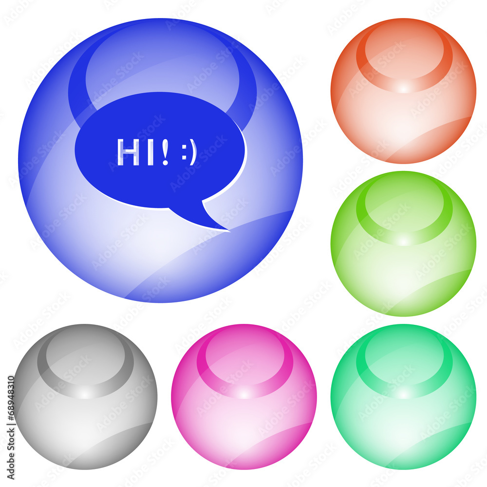 Chat symbol. Vector interface element. Chat symbol. Vector interface element.