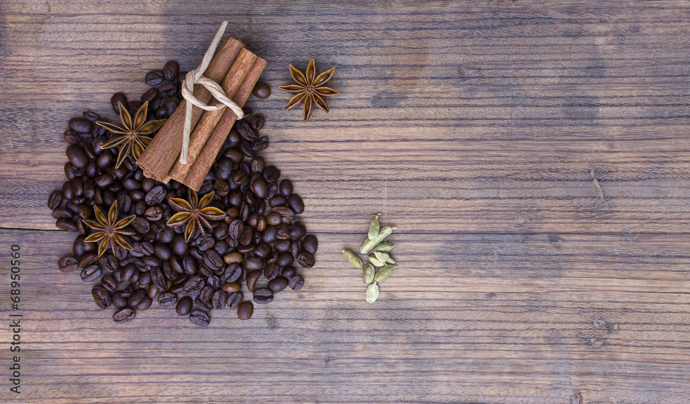 wooden board with coffee wooden board with coffee