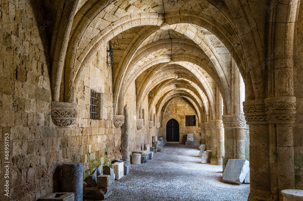 Arch way in ancient fortress