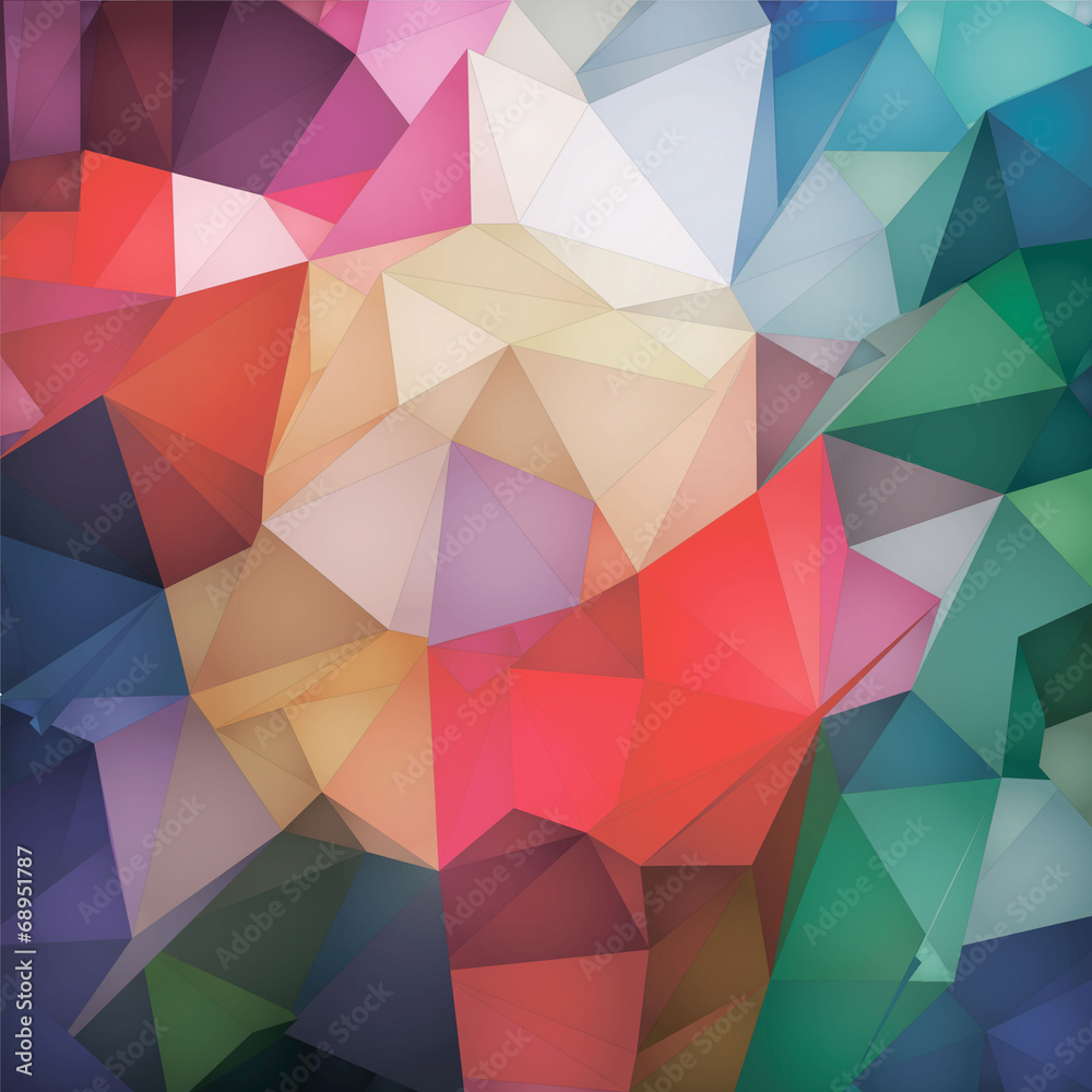 Obraz premium Abstract geometric low poly background.