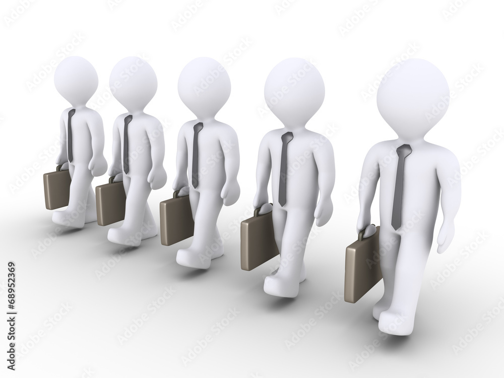 Successful businessmen are walking together Successful businessmen are walking together