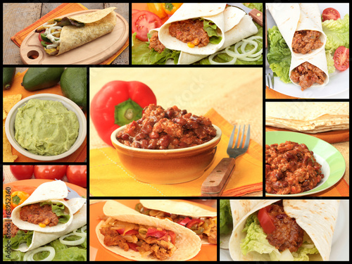 collage cuisine mexicaine