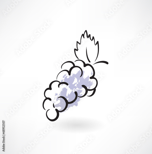 grape grunge icon