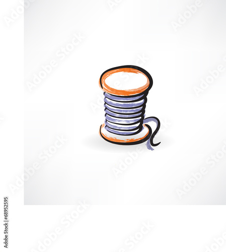 spool of thread grunge icon