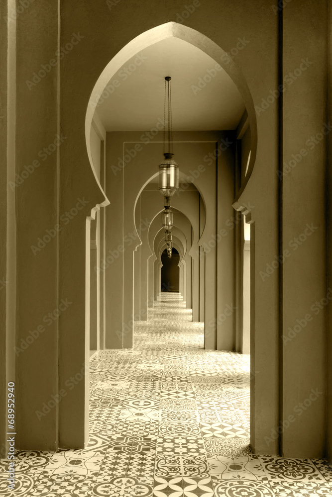 Fototapeta premium walkway moroccan style decor