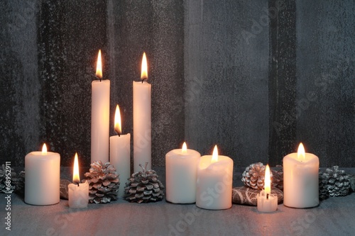 Weihnachtliches Kerzenmotiv