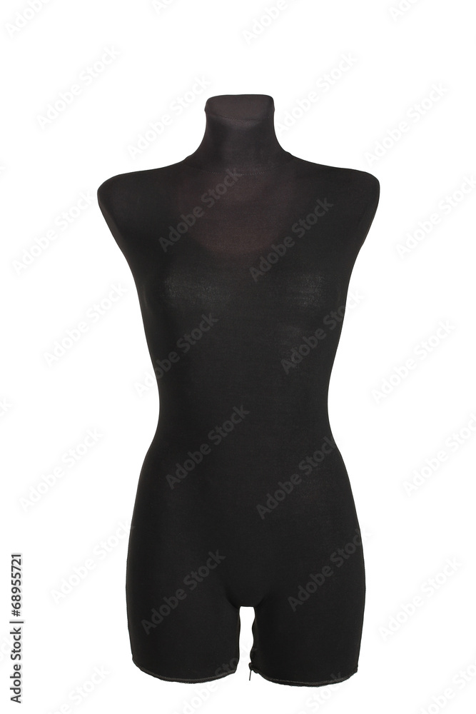 female mannequin with a tape measure on white background female mannequin with a tape measure on white background