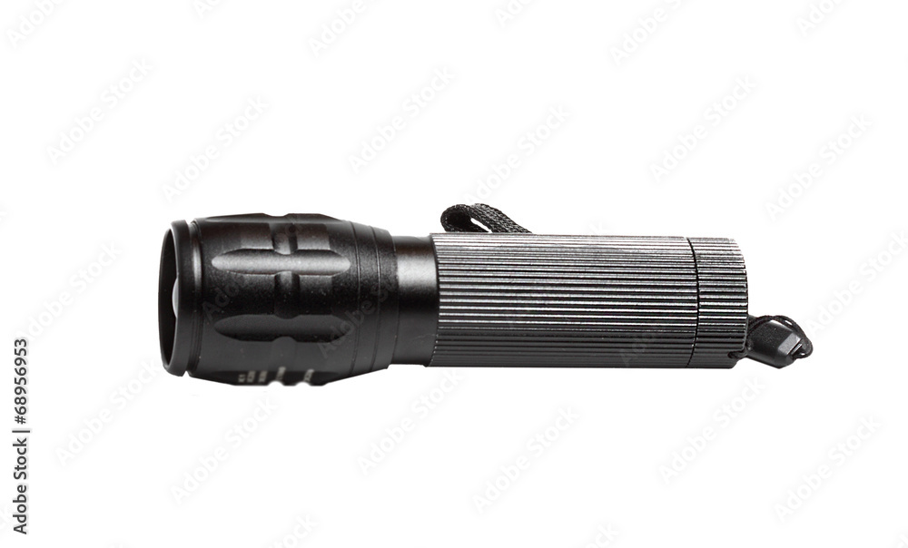 Black compact flashlight Black compact flashlight