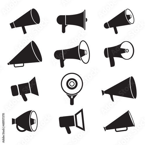 Megaphone icons