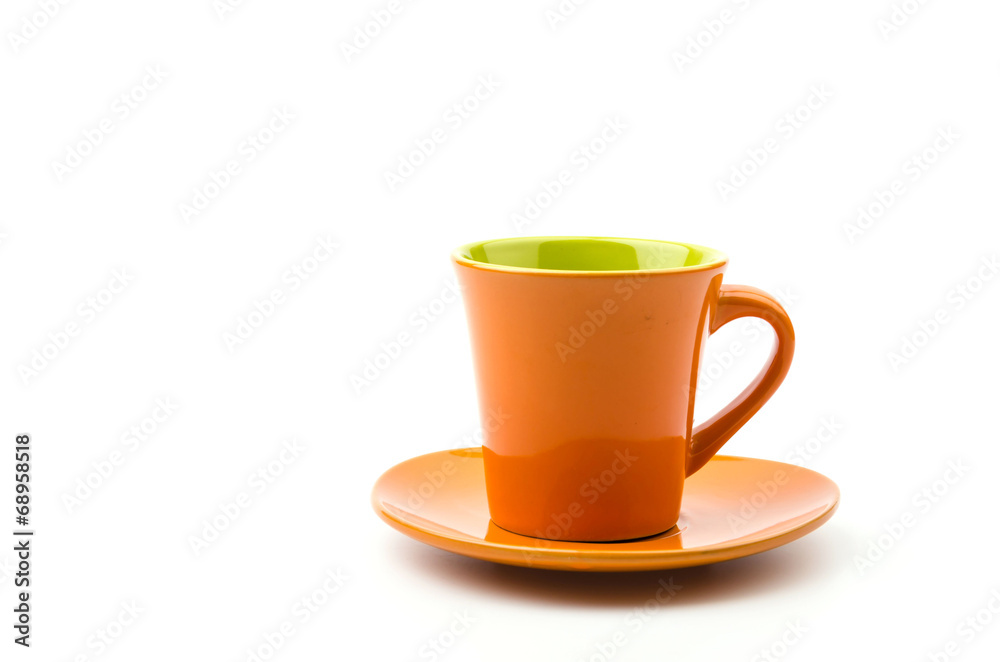 Obraz premium Isolated Orange mug