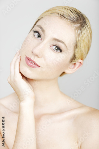 Attractive woman in beauty pose