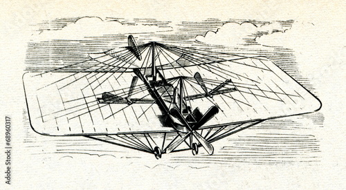 Mozhaysky's airplane, 1884 photo