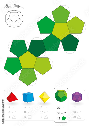 Paper Model Dodecahedron
