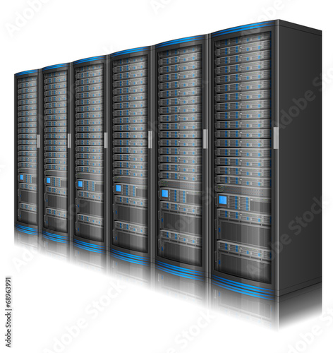 Row of servers
